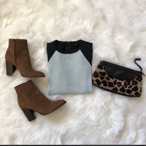 ⭐️ NWOT ⭐️ JCREW Two Tone Baseball Sweater